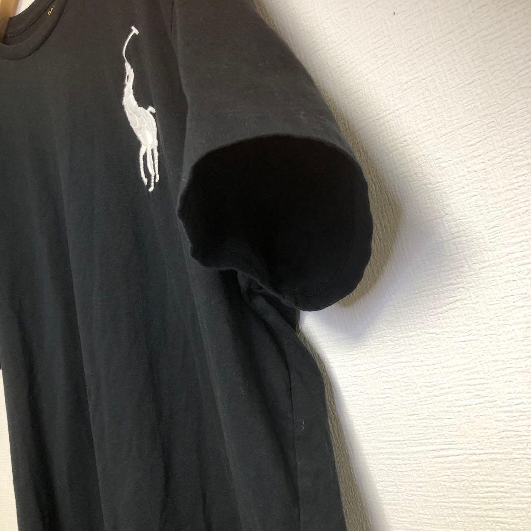 【極美品】ポロラルフローレン ビッグポニー Tシャツ 黒 XXL 刺繍