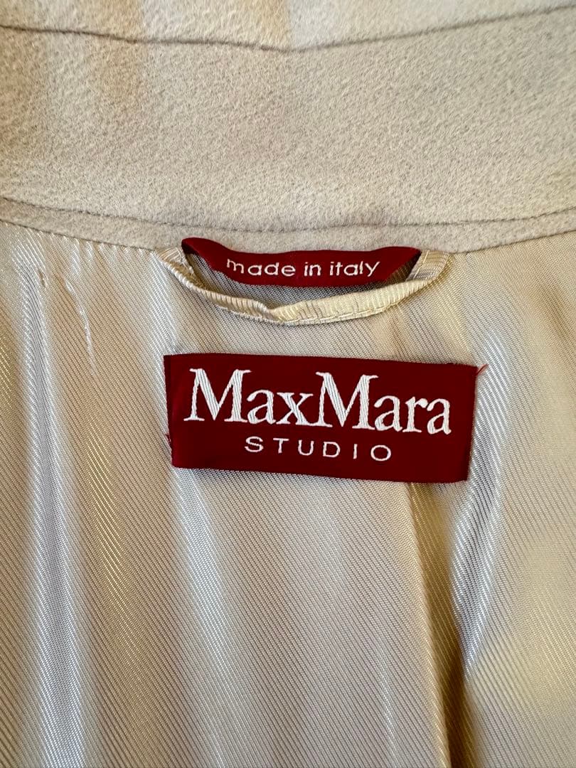 マックスマーラステュディオ Max Mara STUDIO ウールコートベージュ
