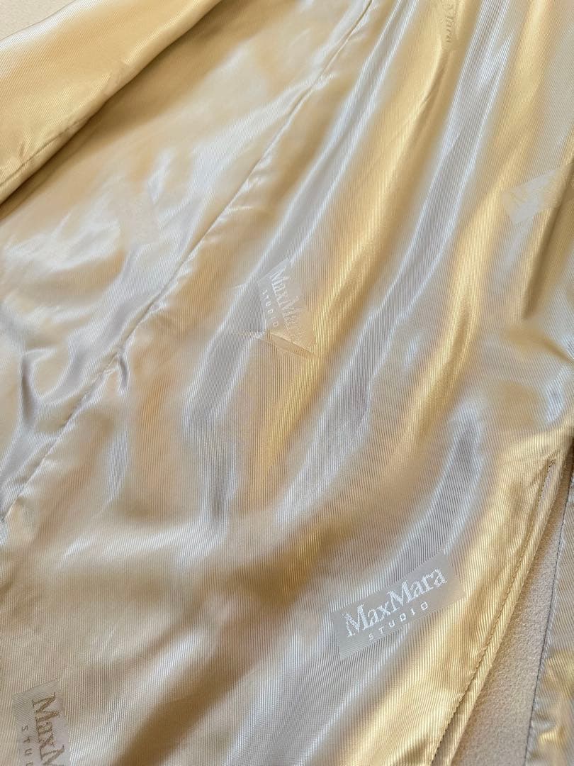 マックスマーラステュディオ Max Mara STUDIO ウールコートベージュ