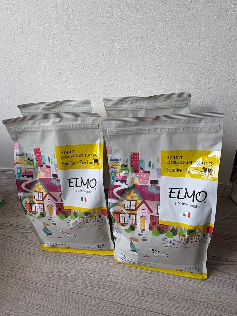ELMO エルモ ドライ ドックフード ラム・ライス＆ポテト 3kg×4