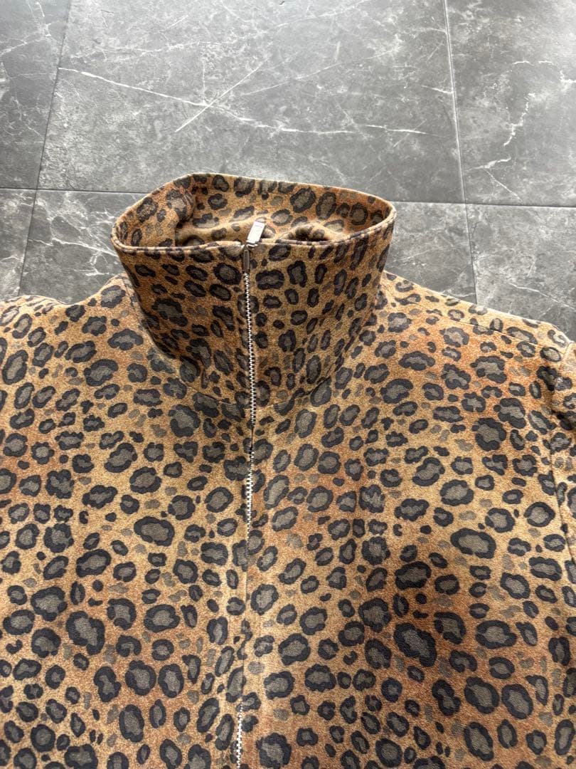 BALMAIN ヒョウ柄 ジップアップジャケット 短丈
