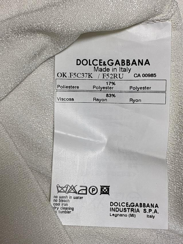 新品タグ付き DOLCE&GABBANA カーディガン ホワイト ブラック 38