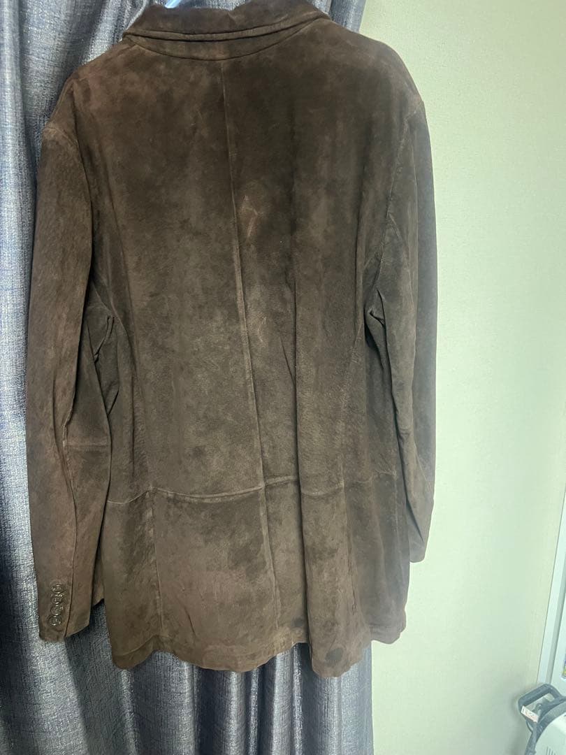 LAUREN RALPH LAUREN ブラウン テーラードジャケット　スエード