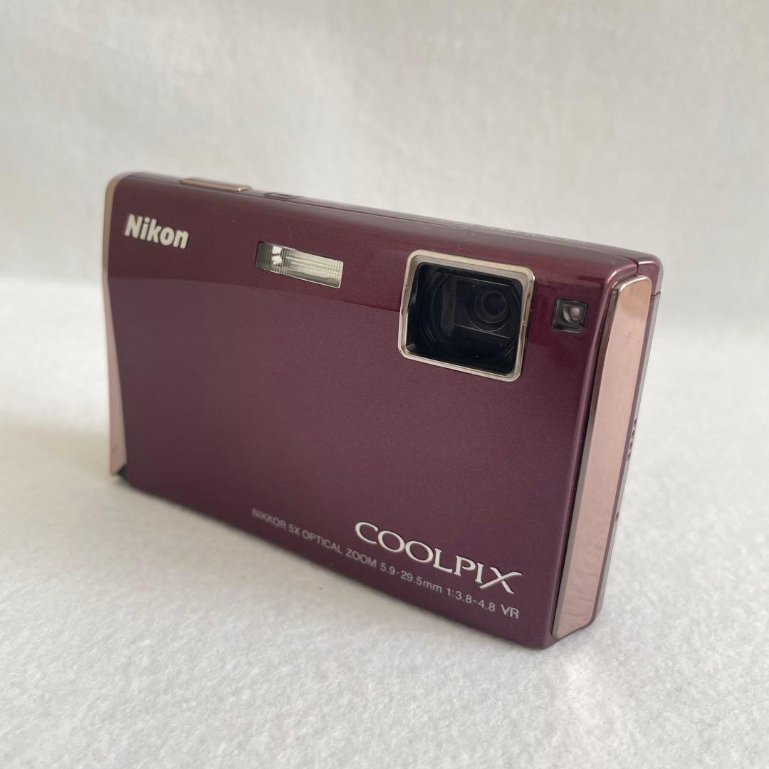 【動作確認済】Nikon COOLPIX S60 5倍光学ズーム　ニコンデジカメ