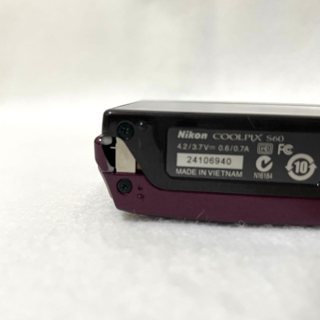 【動作確認済】Nikon COOLPIX S60 5倍光学ズーム　ニコンデジカメ