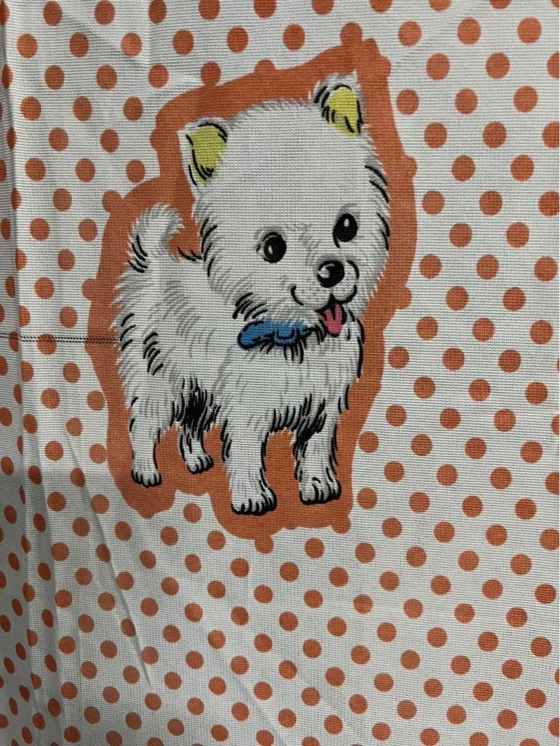 カーテン 2枚セット 昭和レトロ 当時物 インテリア 犬 レトロポップ