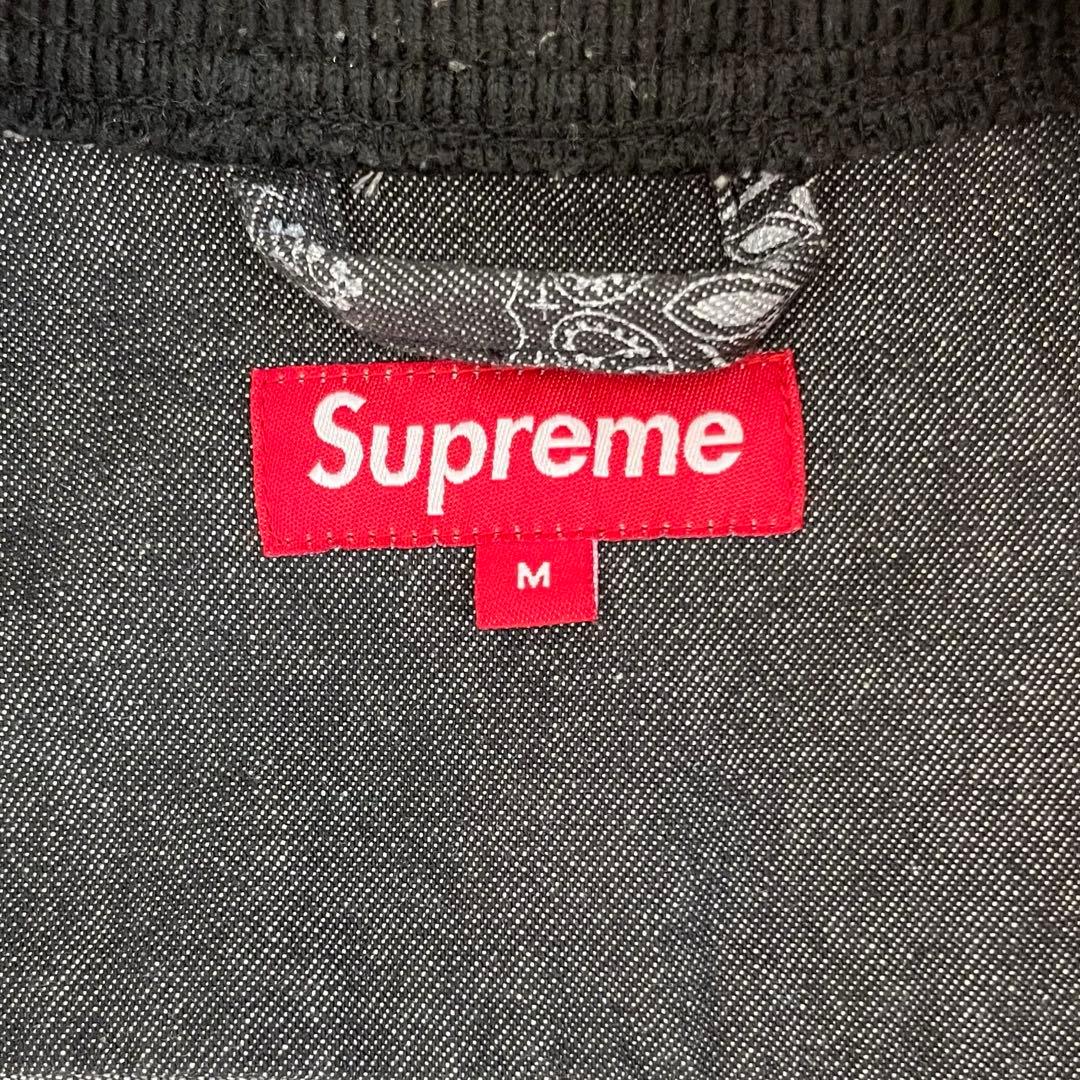 【00s】Supremeペイズリー総柄ジップブルゾン名作即完売モデル短丈y2k