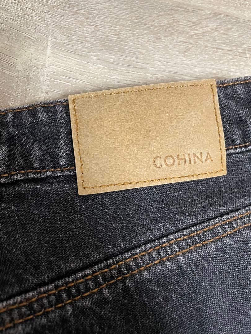 COHINA KUROKI DENIM セミワイドストレートregular