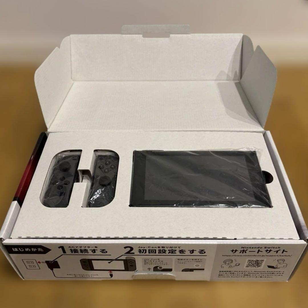 Nintendo Switch 本体、付属品/グレー（箱あり）/動作確認済み