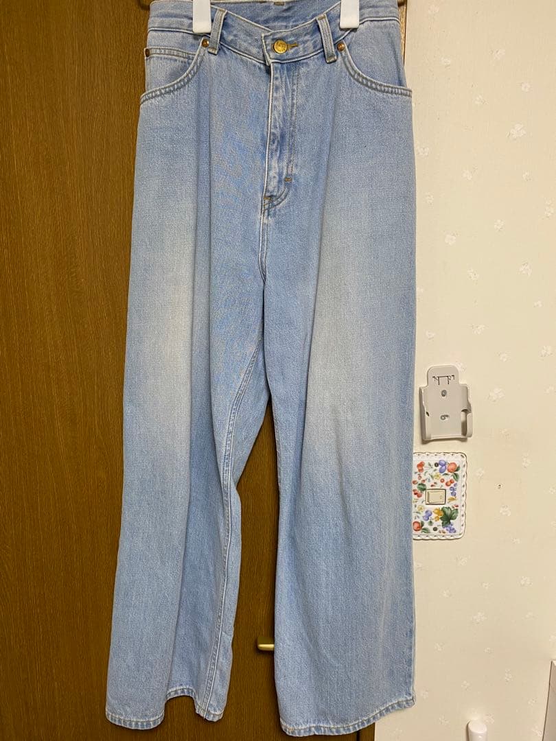 OUTDOOR PRODUCTS LEE別注 ハイウエストルーズデニム XS