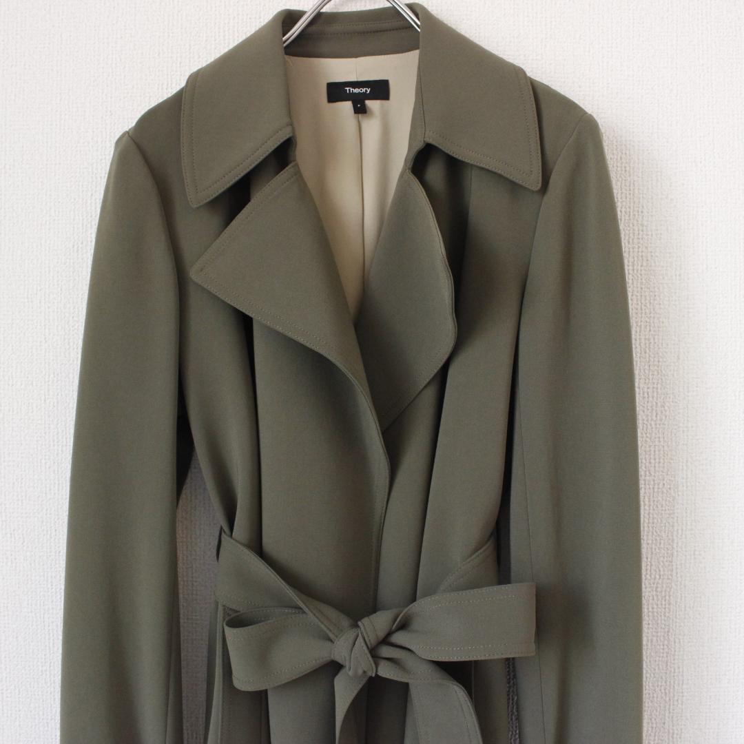 【極美品】23年モデル Theory Admiral Crepe トレンチコート