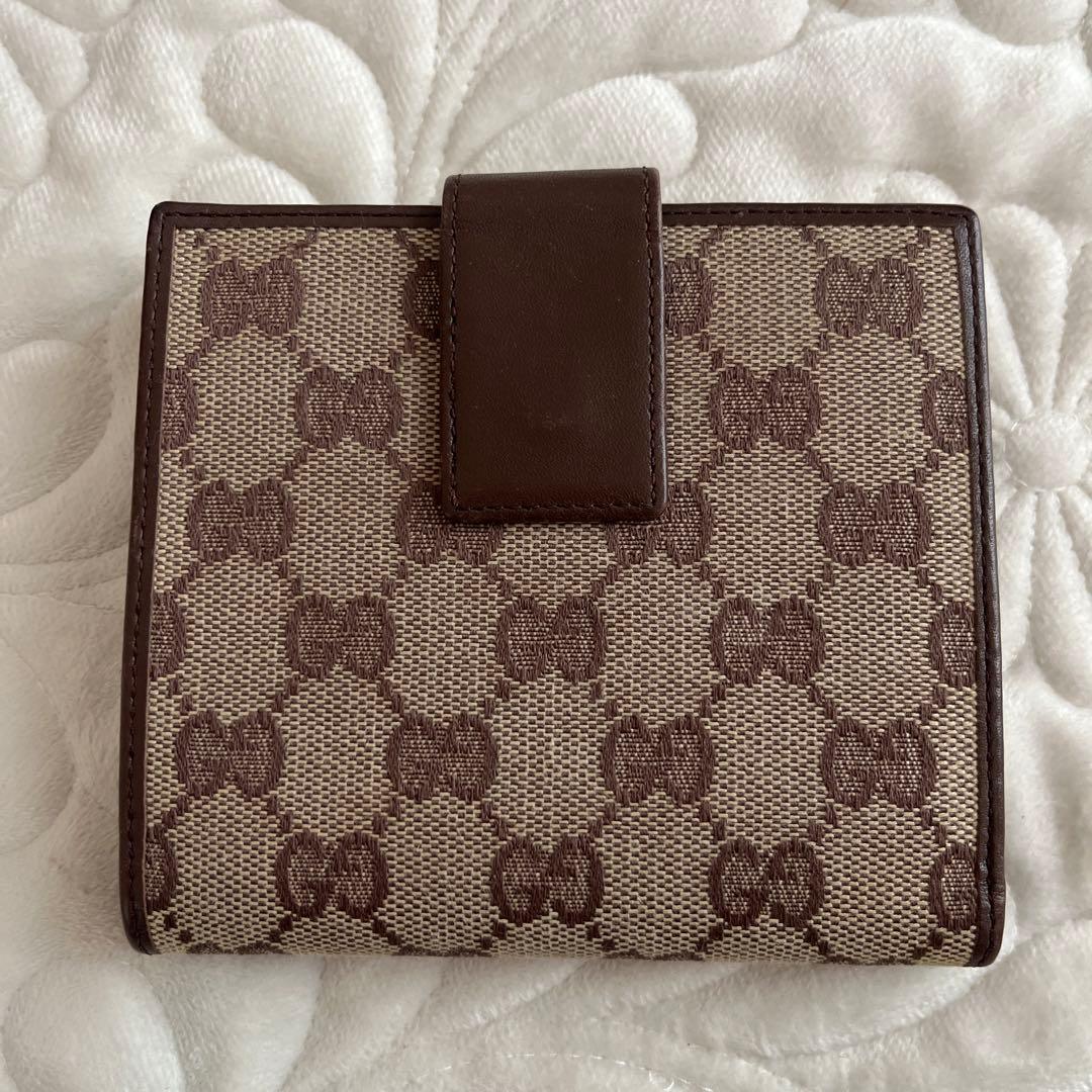 GUCCI 二つ折り財布 ブラウン