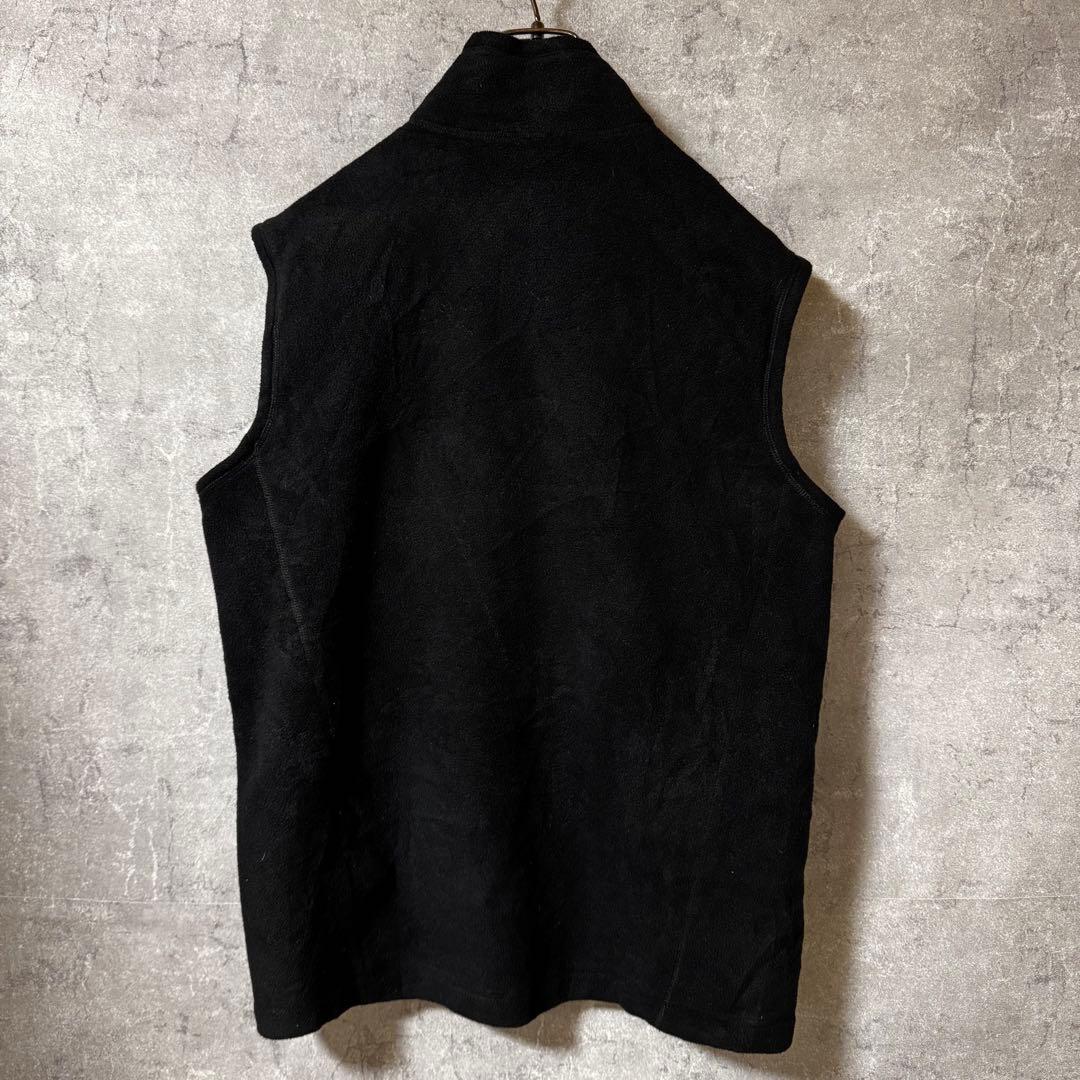 パタゴニア patagonia ベスト　フリース　シンチラ　企業刺繍　黒