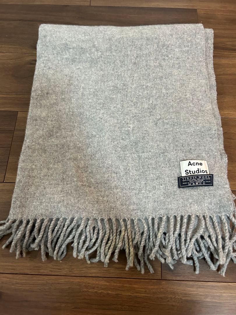 値下げ☆Acne Studios ウールマフラー グレー 旧タグ