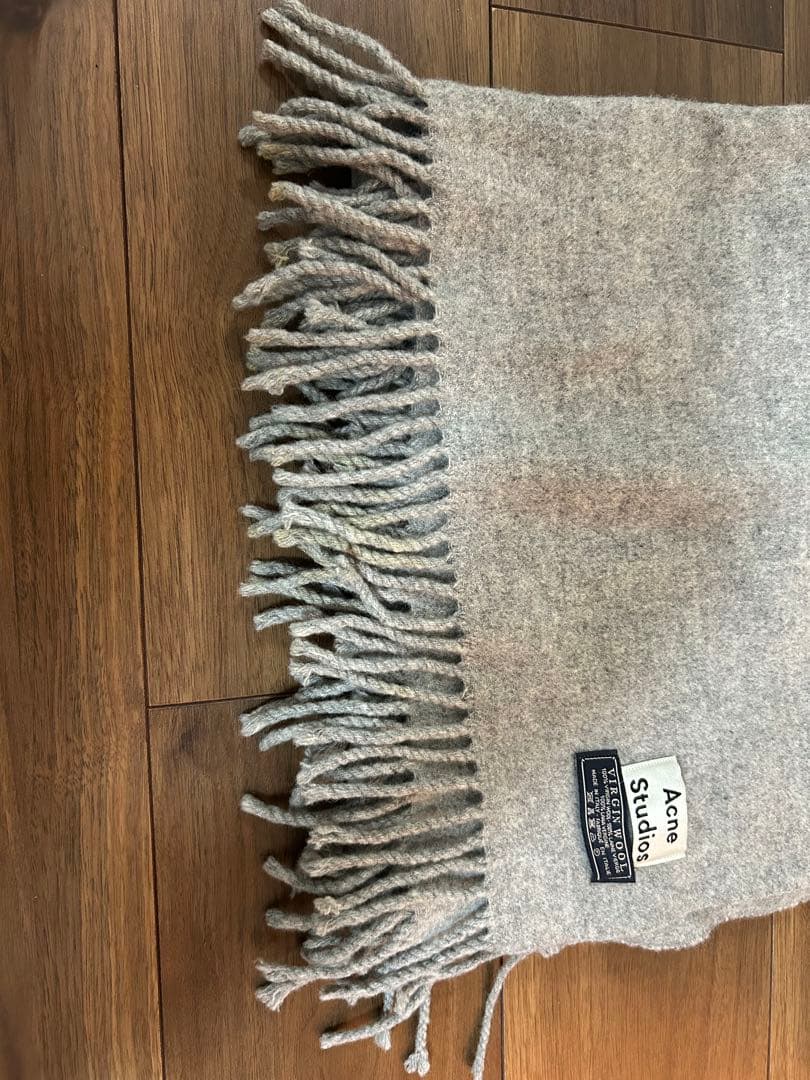 値下げ☆Acne Studios ウールマフラー グレー 旧タグ