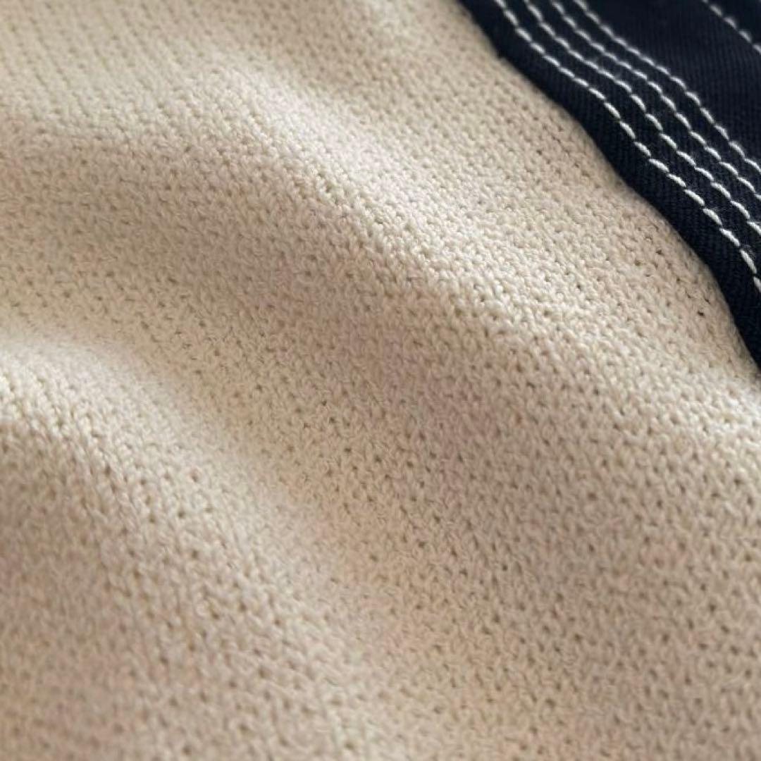 【ST.JOHN SPORT】 ノーカラー ジップアップ ニットカーディガン