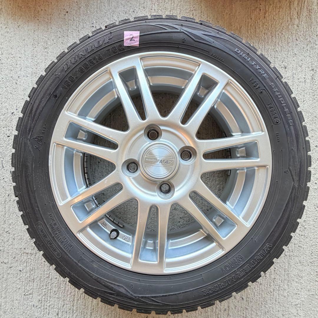 MACBES 14インチアルミホイール4本セット 155/65R14 軽自動車用