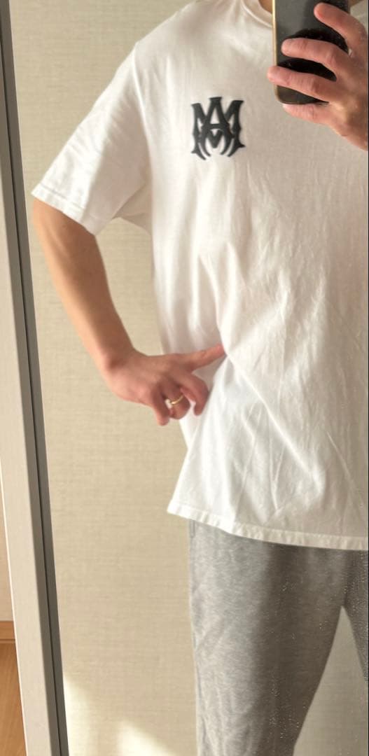 AMIRI アミリ 旧ロゴ Tシャツ 　Lサイズ　drip ドリップ　タグ付き