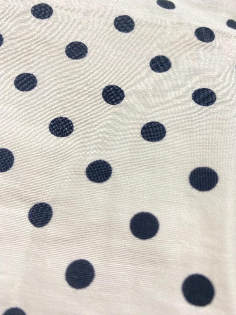 【即完品】美品✨ ZARA ドット柄パフジャケット 白色 XL 水玉柄