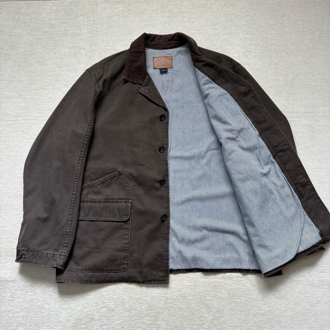 OLD GAP ハンティングジャケット　カバーオール　ブラウン　コーデュロイ襟