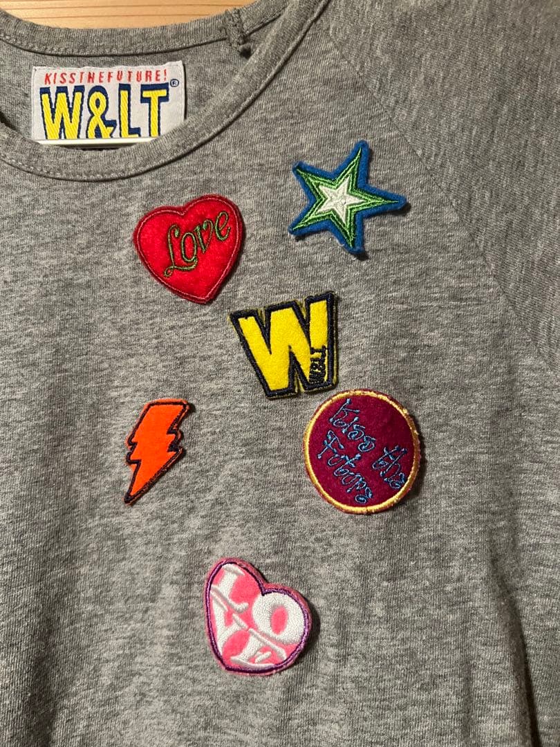 W&LT ワッペングレーTシャツ