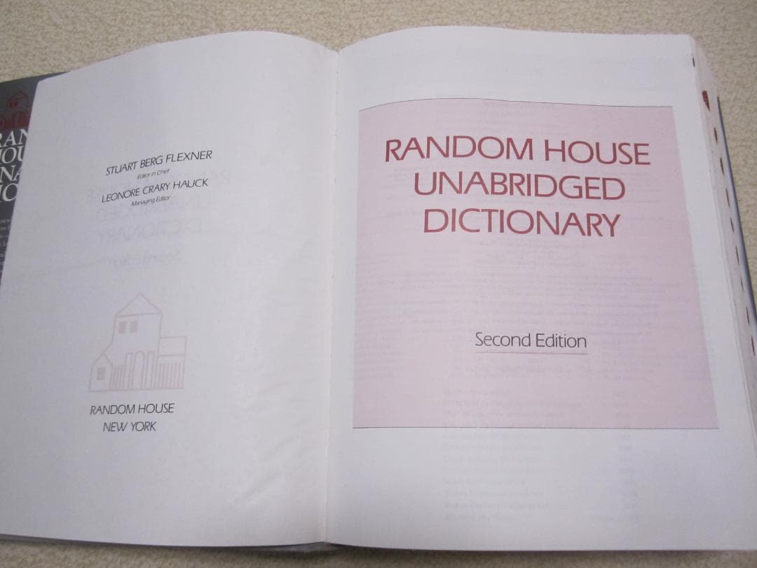 洋書 RANDOM HOUSE UNABRIDGED DICTIONARY 2nd