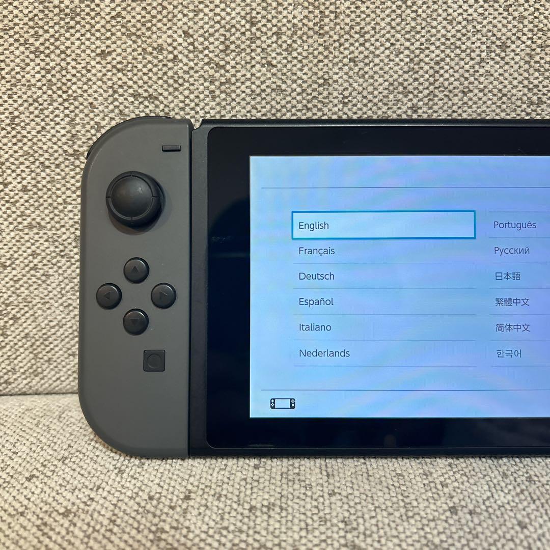【美品】 Nintendo Switch 本体 グレー 完備品