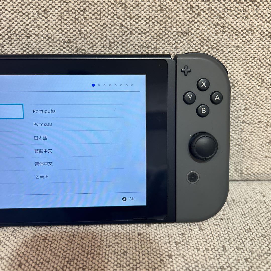 【美品】 Nintendo Switch 本体 グレー 完備品