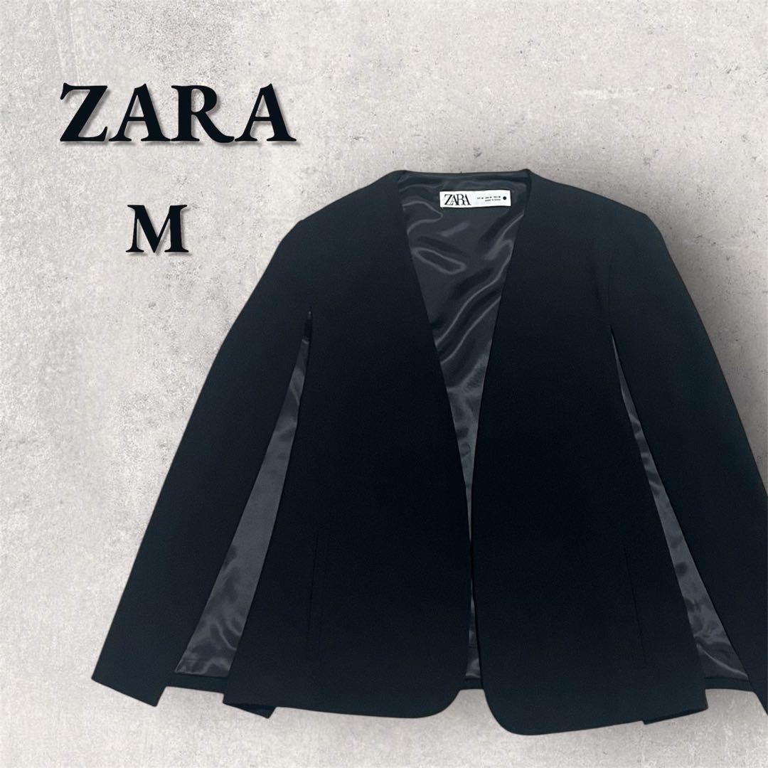 ZARA ケープジャケット ブラック