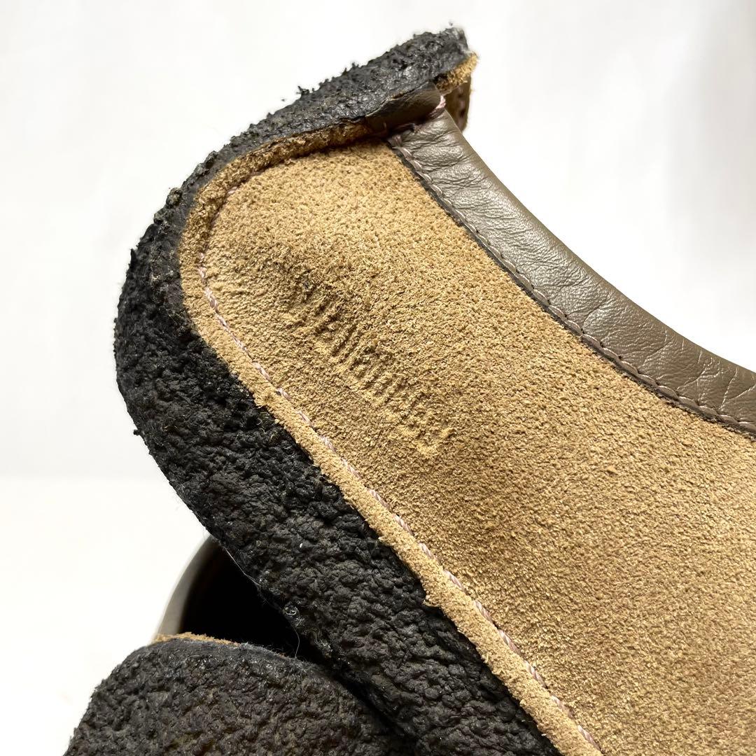 Clarks クラークス27cm ナタリー 本革 ベージュ チャーム付き 美品