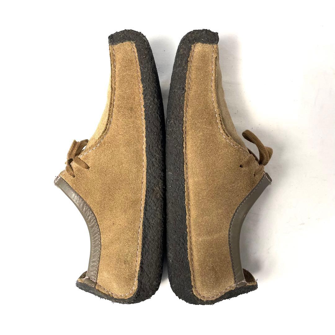 Clarks クラークス27cm ナタリー 本革 ベージュ チャーム付き 美品