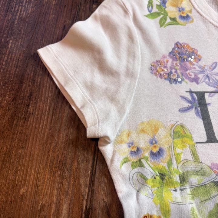 【古着】Christian Dior ガリアーノ期 半袖Tシャツ05 ロゴ＆花柄