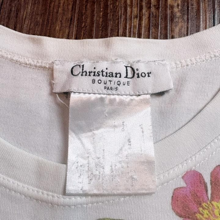 【古着】Christian Dior ガリアーノ期 半袖Tシャツ05 ロゴ＆花柄