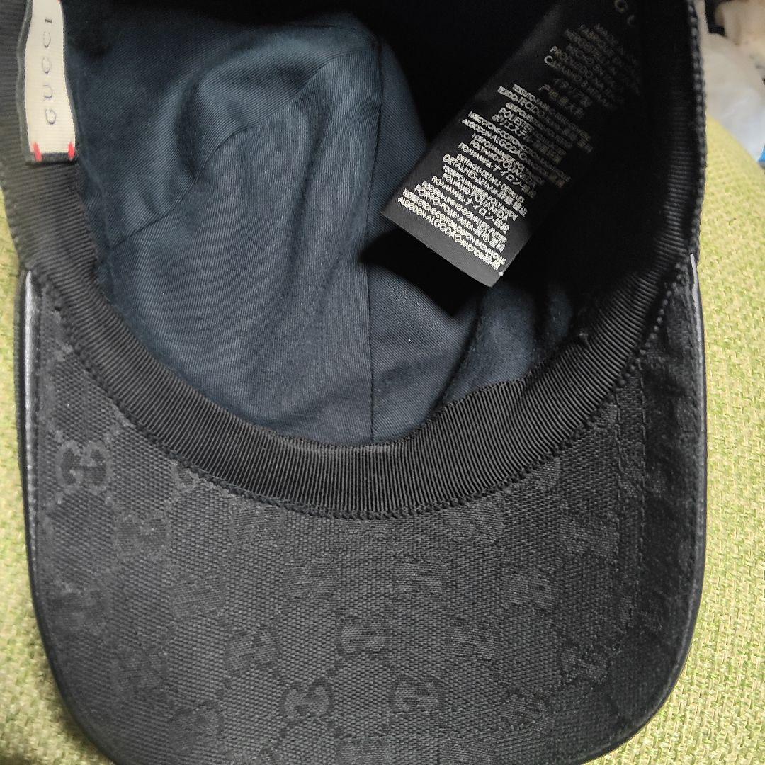 3月売りつくし！正規保証！Gucci ブラック キャップサイズｘｌ60