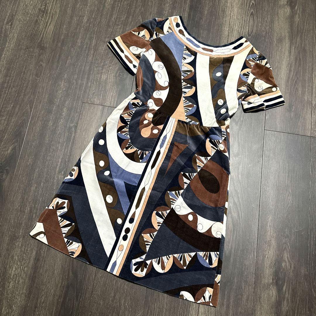 Emilio Pucci ヴィンテージ ワンピース ♡ベロア Ｍ