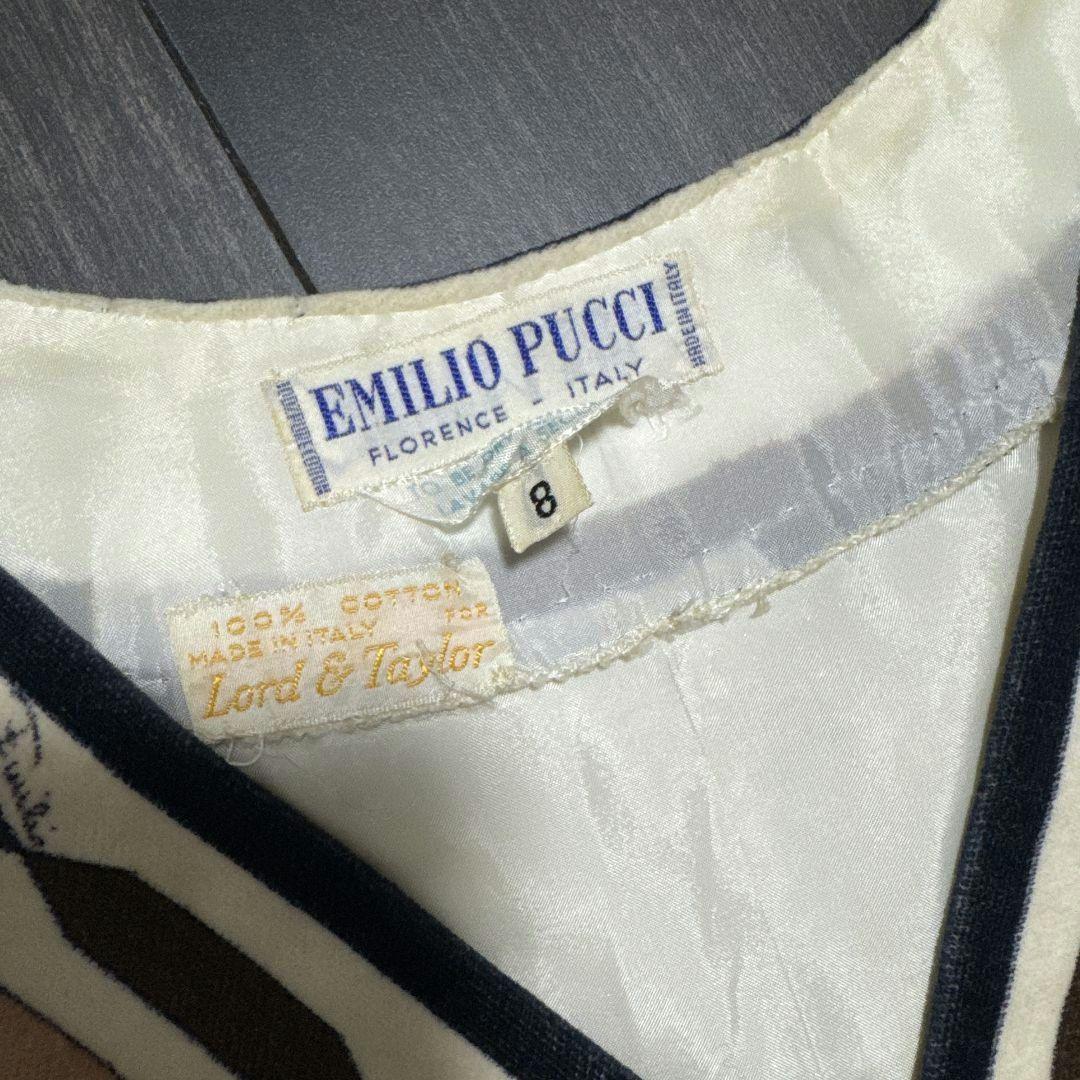 Emilio Pucci ヴィンテージ ワンピース ♡ベロア Ｍ