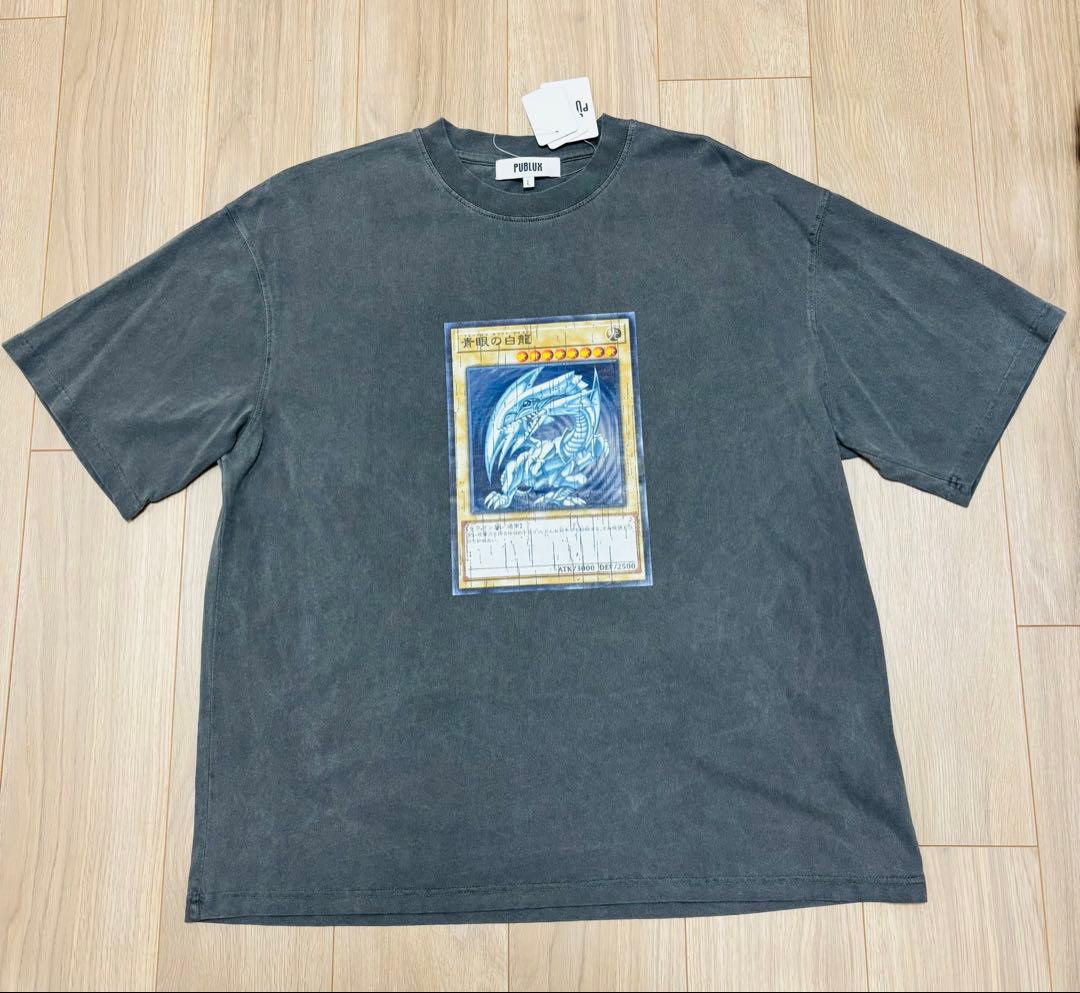 【新品⭐︎】遊戯王 青眼の白龍 Tシャツ L チャコールグレー