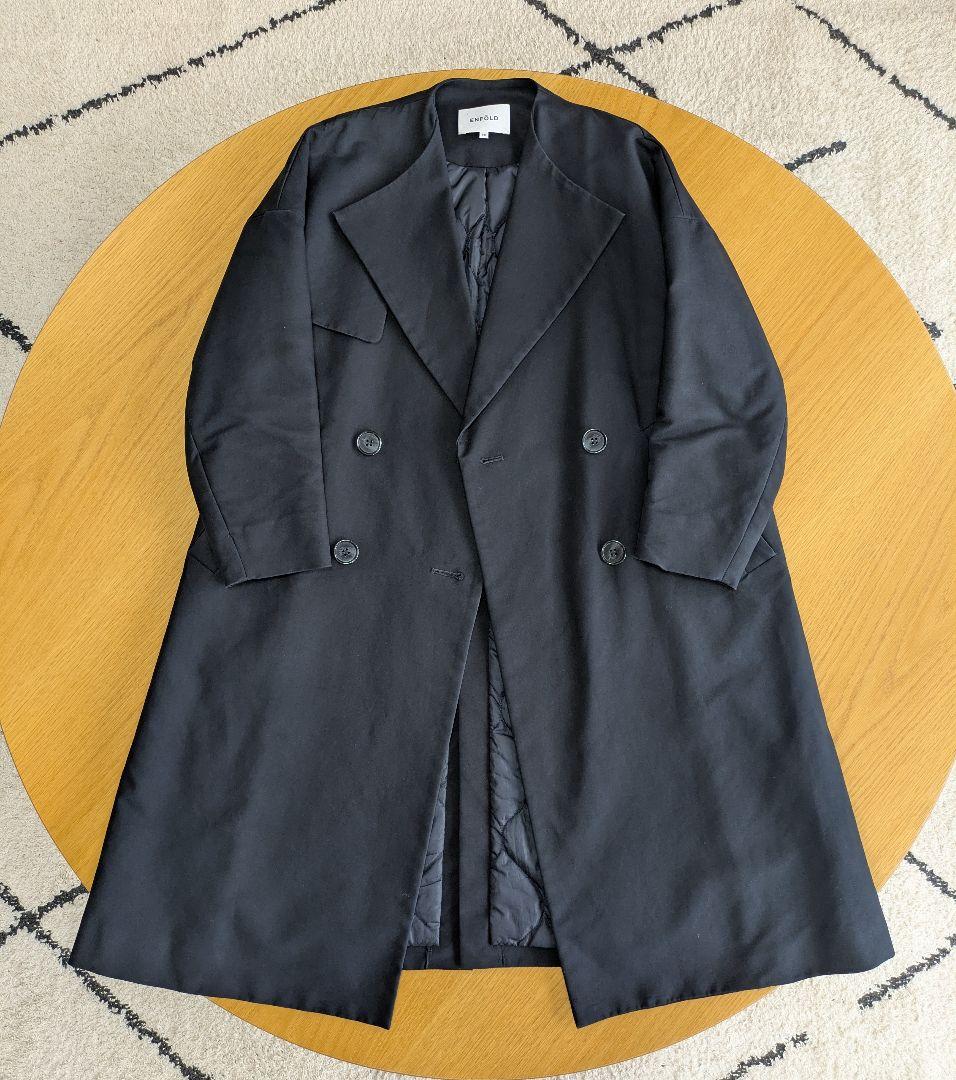 ENFOLD ダブルブレスト ロングコートトレンチコート 36