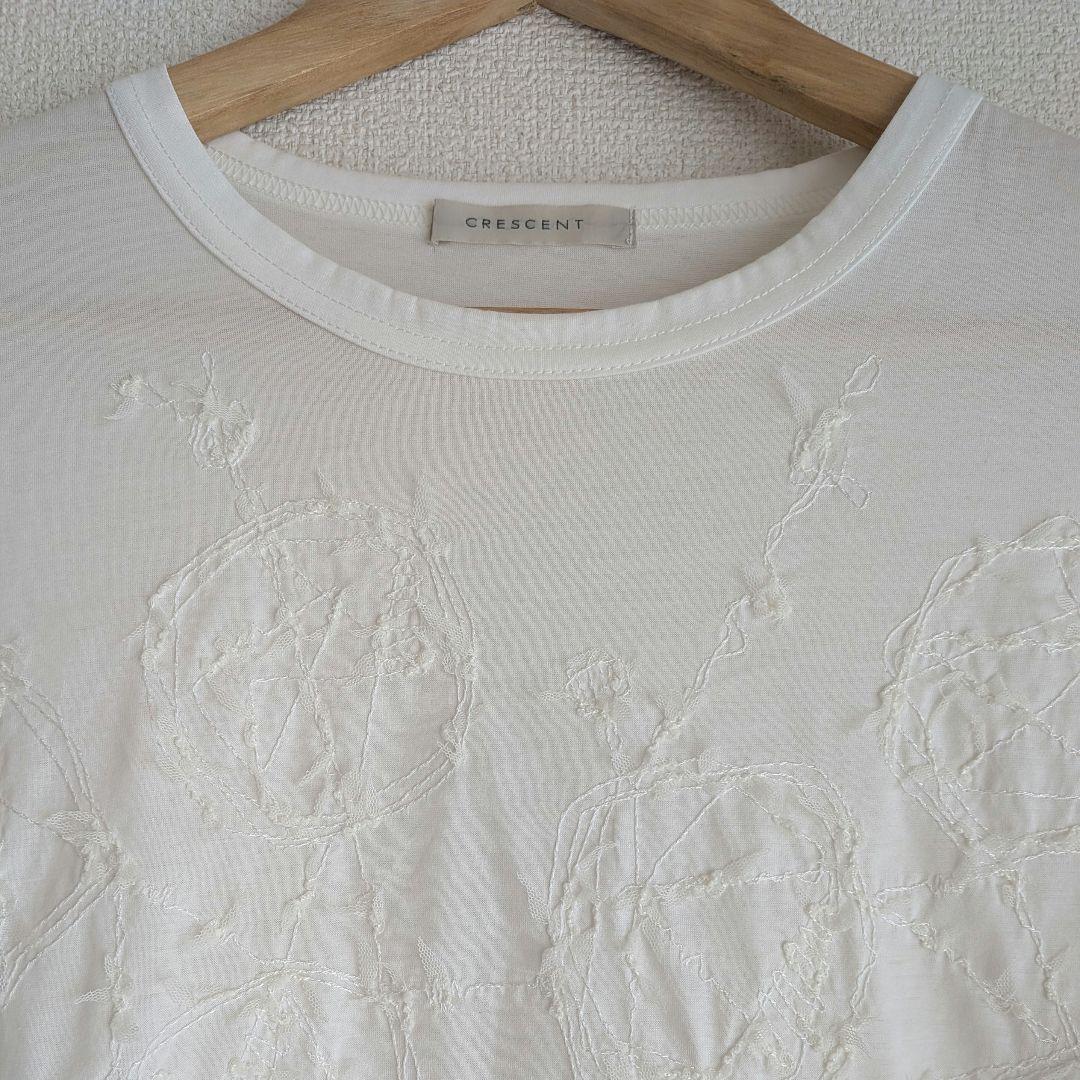 【未使用品】CRESCENT　クレッシェント　カットソー　プルオーバー　刺繍入り