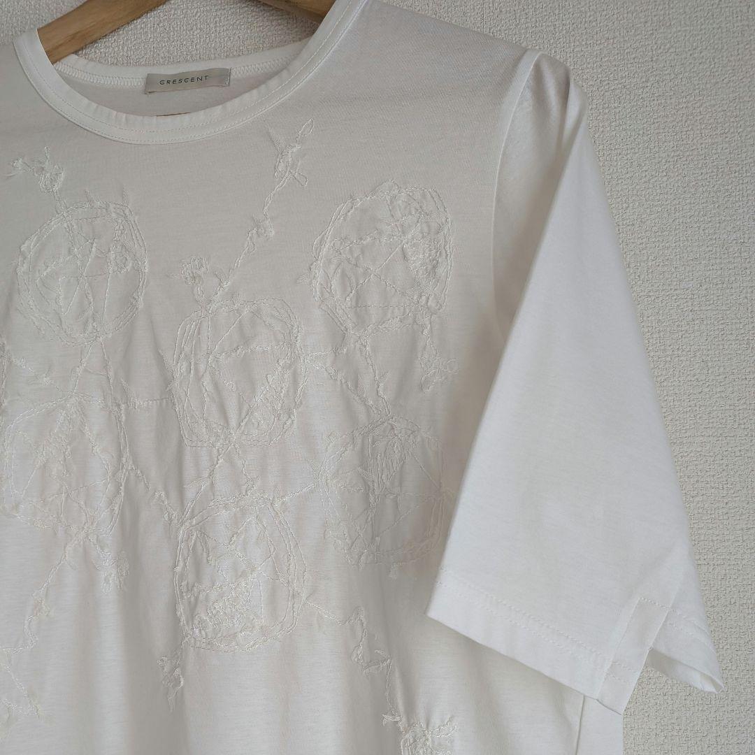 【未使用品】CRESCENT　クレッシェント　カットソー　プルオーバー　刺繍入り