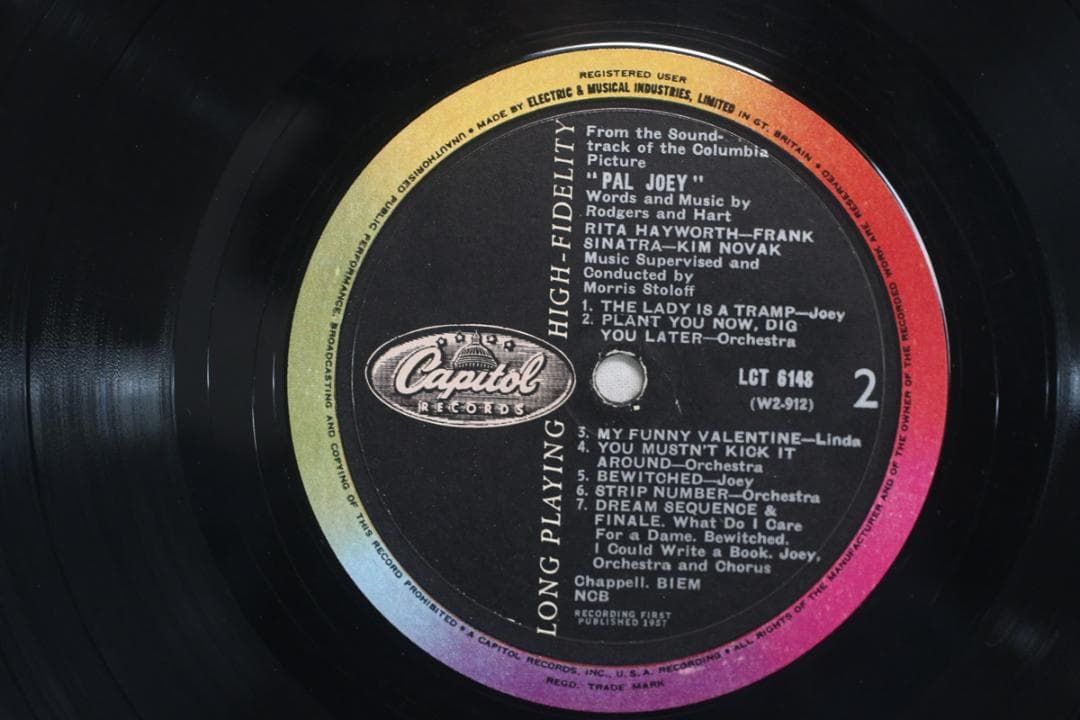 英LP Pal Joey Frank Sinatra UKオリジナル1stプレス