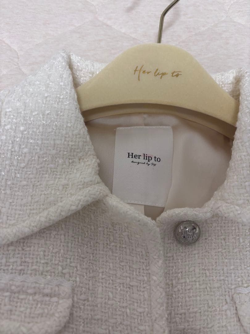 ジャケット・アウター herlipto Shimmer Tweed Jacket