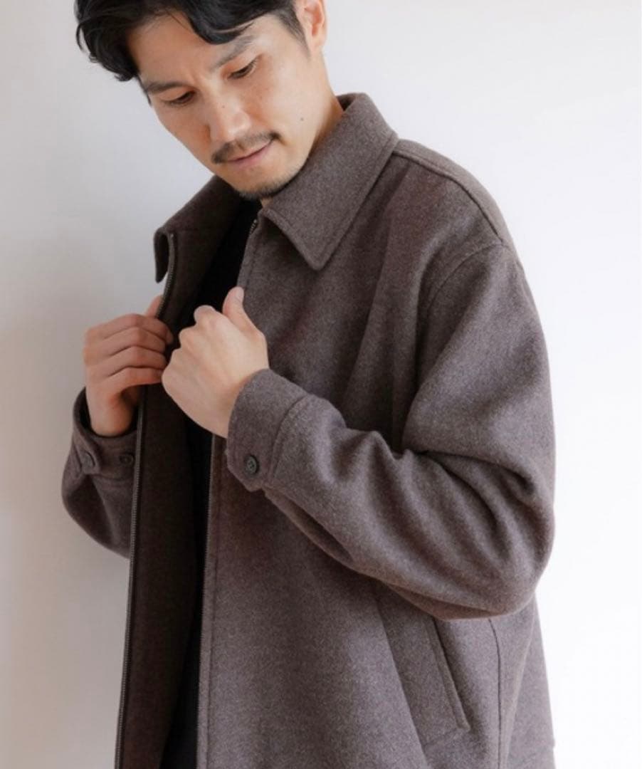 1.1万新品★タグ付き　GLOBAL WORK ブルゾン　ストレッチ　ウール調