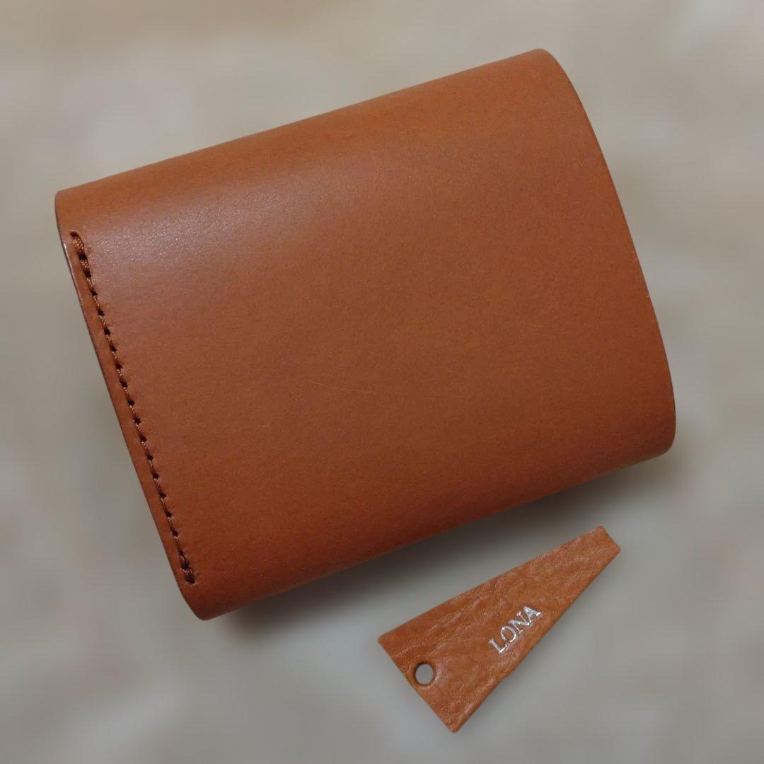 【LONA】ロナ TWIG mini wallet コニャック