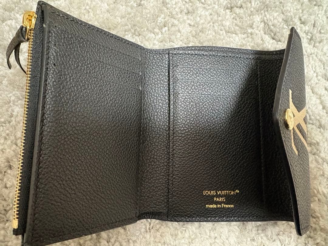 極美品‼️LOUIS VUITTON ポルトフォイユ・ヴィクトリーヌ ブラック