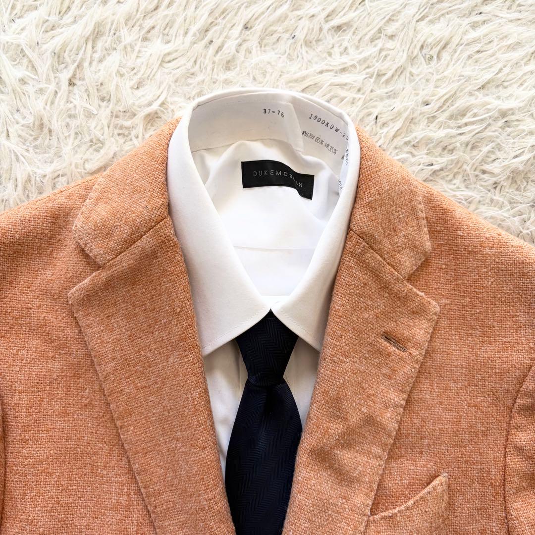 <美品>LARDINI オレンジ ウール ジャケット サイズ46