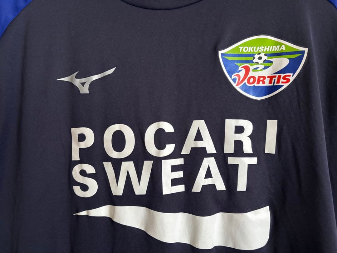 徳島ヴォルティス Mizuno POCARI SWEAT 半袖シャツ　サイズL