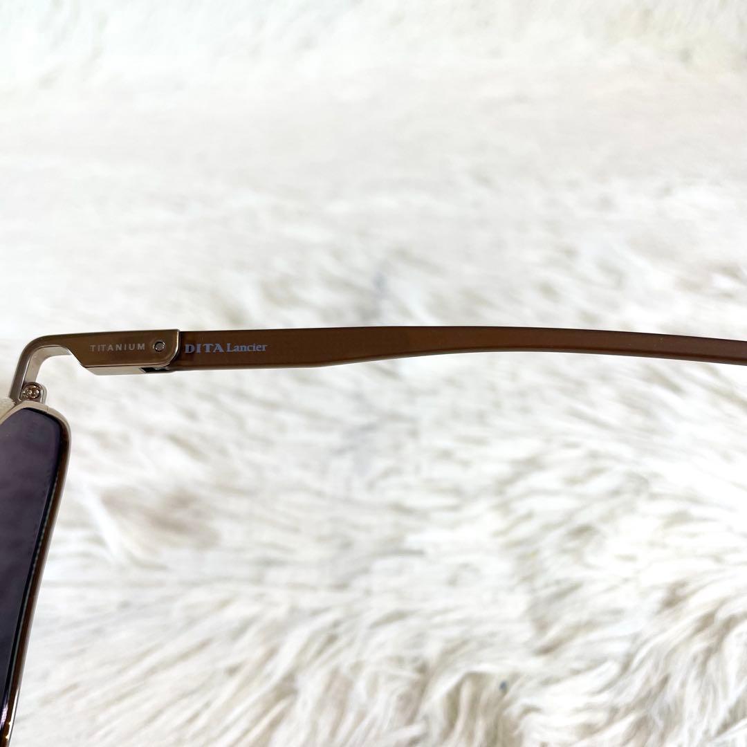 極美品　DITA LANCIER　LSA-421　チタン　ブラウンレンズ