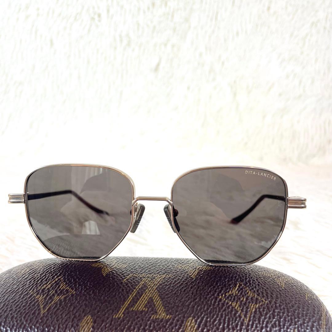 極美品　DITA LANCIER　LSA-421　チタン　ブラウンレンズ