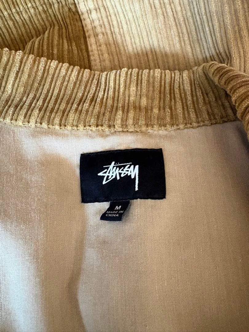 Stussy コーデュロイジャケット ベージュ ブラウン Mサイズ 美品